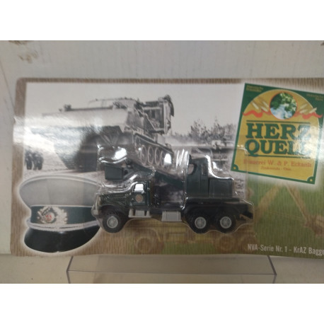 KrAZ BAGGER TRUCK MILITARY NVA DDR MODELL 1:64 GRELL