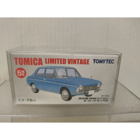 SUBARU 1000 2-DOOR SEDAN 1:64 TOMICA LIMITED VINTAGE LV-76B