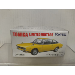 ISUZU 117 COUPE YELLOW 1:64 TOMICA LIMITED VINTAGE LV-145B