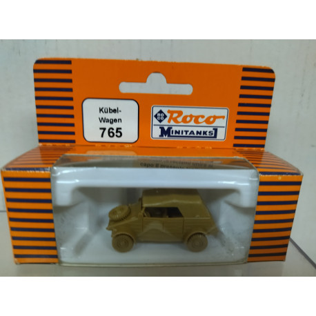 VOLKSWAGEN TYP 181 KUBELWAGEN GERMANY WW 2 1:87 H0 MINITANKS 765 ROCO (ORANGE)