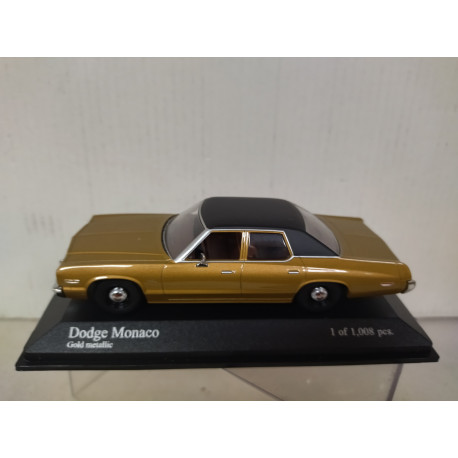 DODGE MONACO 1974 GOLD METALIC 1:43 MINICHAMPS 400144772