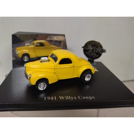 WILLYS COUPE 1941 YELLOW 1:43 EAGLE BY UNIVERSAL HOBBIES