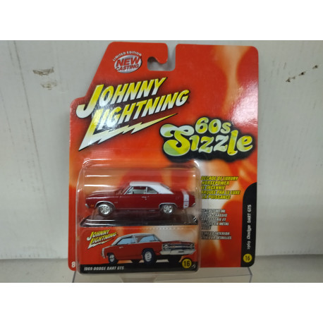 DODGE DART 1969 GTS 60S SIZZLE 1:64 JOHNNY LIGHTNING