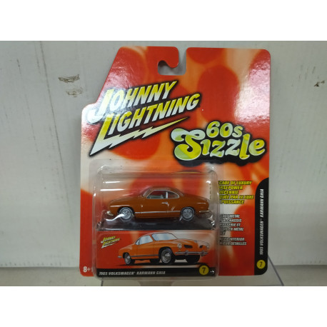 VOLKSWAGEN KARMANN 1965 GHIA 60S SIZZLE 1:64 JOHNNY LIGHTNING