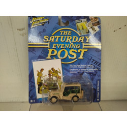 JEEP WILLYS WW 2 SCOUT THE SATURDAY EVENING POST 1:64 JOHNNY LIGHTNING