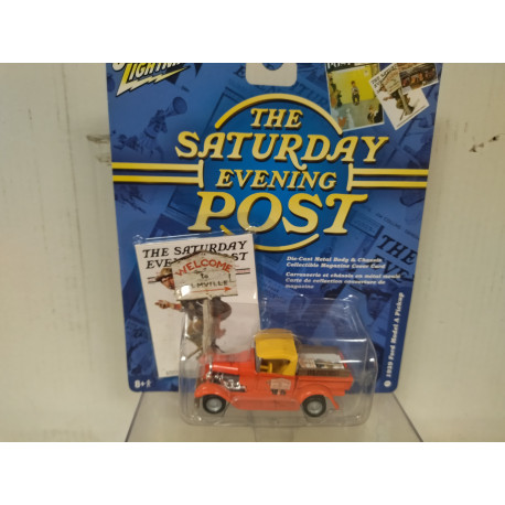 FORD MODEL A 1929 PICKUP THE SATURDAY EVENING POST 1:64 JOHNNY LIGHTNING