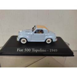 FIAT 500 1959 TOPOLINO BLUE 1:43 RBA IXO HARD BOX