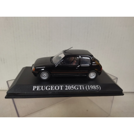 PEUGEOT 205 1985 GTi BLACK NUESTROS QUERIDOS COCHES 1:43 ALTAYA IXO