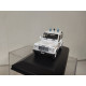 LAND ROVER DEFENDER 90 1998 ONU MILITARY POLICE 1:43 DeAGOSTINI CAJA NO ORIGINAL