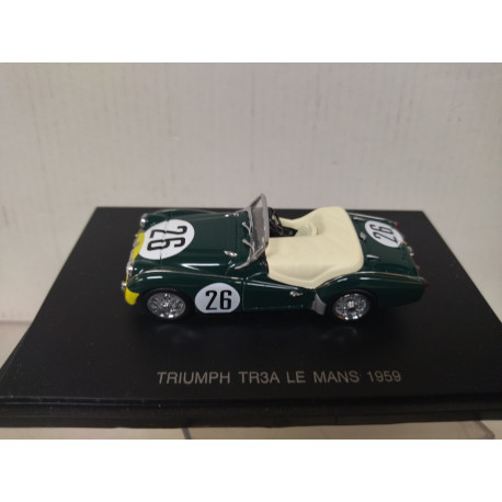 TRIUMPH TR3A 1959 24 H LE MANS BOLTON-ROTSCHILD 1:43 EAGLE BY UH