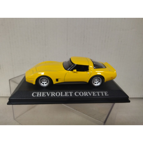 CHEVROLET CORVETTE C4 YELLOW DREAM CARS 1:43 ALTAYA IXO DEFECT/NO RETRO