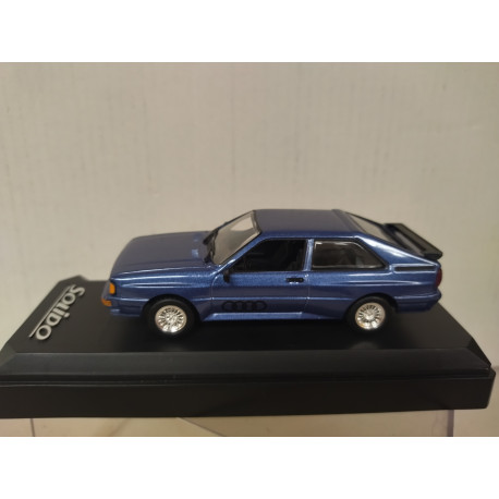 AUDI QUATTRO 1982 BLUE 1:43 SOLIDO 1853 NO CARTON