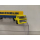 BERNARD SEMI TRAILER MICHELIN 1:100/apx 1:64 MAJORETTE RAIL ROUTE NO BOX