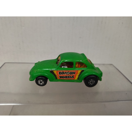 VOLKSWAGEN BEETLE DRAGON WHEELS SUPERFAST 43 (2) 1:59/apx 1:64 MATCHBOX NO BOX