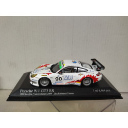 PORSCHE 911 GT3 RS 2004 100M KM SPA ICKX-RABINEAU-TINSEAU 1:43 MINICHAMPS