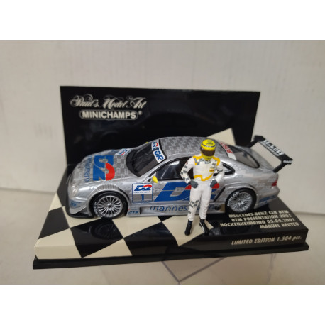 MERCEDES-BENZ CLK 2001 DTM MANUEL REUTER 1:43 MINICHAMPS