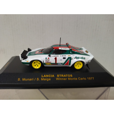 LANCIA STRATOS HF 1977 WIN RALLY MONTE CARLO S.MUNARI 1:43 IXO RAC011