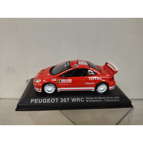 PEUGEOT 307 WRC 2004 RALLY MONTE CARLO GRONHOLM 1:43 ALTAYA IXO