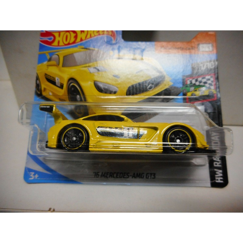 Hot wheels 16 mercedes amg hot sale gt3 yellow