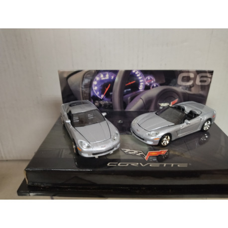 CHEVROLET CORVETTE C6 2-CAR SET LIMITED EDITION 1:64 HOT WHEELS