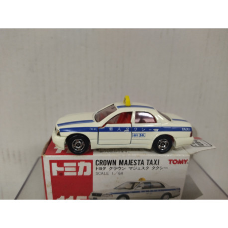 TOYOTA CROWN MAJESTA TAXI BLUE/WHITE 1:64/apx 1:64 TOMICA 115