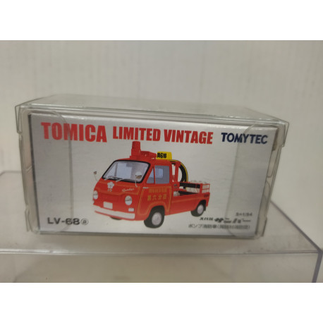 SUBARU SAMBAR PUMPER FIRE 1:64 TOMICA LTD VINTAGE LV-68b