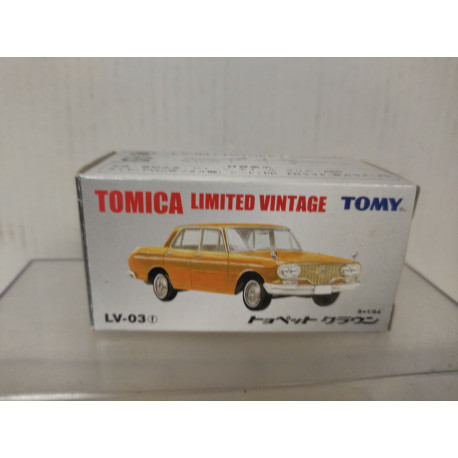 TOYOPET CROWN 1:64 TOMICA LIMITED VINTAGE LV-03F