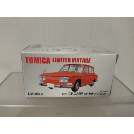 HINO CONTESSA 1300 RED 1:64 TOMICA LIMITED VINTAGE LV-09B