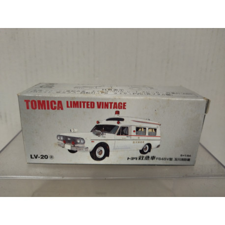 TOYOTA FSV45 AMBULANCE WHITE 1:64 TOMICA LIMITED VINTAGE LV-20A