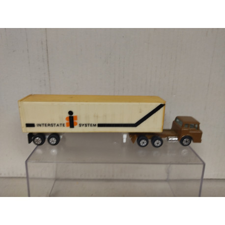 FORD CABOVER SEMI TRUCK & TRAILER INTERSTATE 1:100/1:87/apx 1:64 YATMING NO BOX