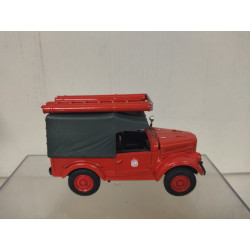 GAZ-69 FIRE/BOMBEROS/POMPIERS 1:43 DeAGOSTINI IXO BLISTER OPEN