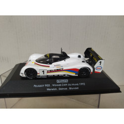 PEUGEOT 905 1992 WIN 24 H LE MANS WARWICK-DALMAS-BLUNDELL 1:43 QUARTZO QLM99009