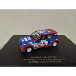 RENAULT 5 MAXI TURBO 1985 WIN RALLY TOUR CORSE RAGNOTTI 1:43 UNIVERSAL HOBBIES