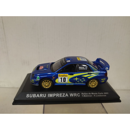 SUBARU IMPREZA WRC 2002 RALLY MONTE CARLO MAKINEN 1:43 ALTAYA IXO