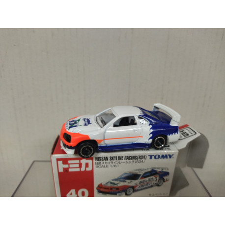 NISSAN SKYLINE GT-R R34 RACING 1:61/apx 1:64 TOMICA 40