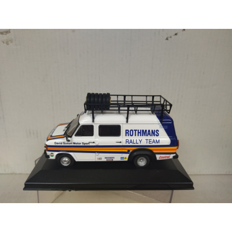 FORD TRANSIT 1981 MK2 DAVID SUTTON ASSISTANCE RALLY 1:43 ALTAYA CAJA NO ORIGINAL