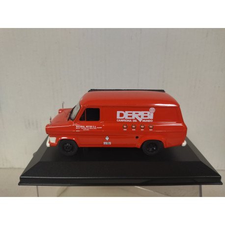 FORD TRANSIT 1972 ASISTENCIA DERBI MOTOS 1:43 SALVAT IXO HARD BOX