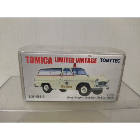 TOYOPET MASTERLINE AMBULANCE 1:64 TOMICA LIMITED VINTAGE LV-91A