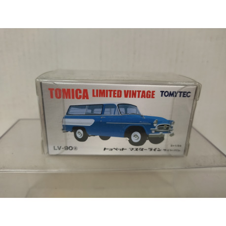 TOYOPET MASTERLINE BLUE/WHITE 1:64 TOMICA LIMITED VINTAGE LV-90A