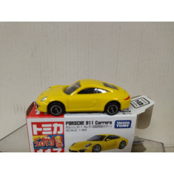 PORSCHE 911 CARRERA YELLOW 1:64/apx 1:64 TOMICA 117