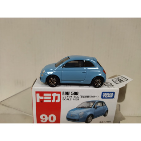 FIAT 500 BLUE 1:597apx 1:64 TOMICA 90