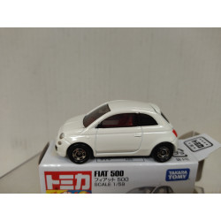 FIAT 500 WHITE 1:59/apx 1:64 TOMICA 90