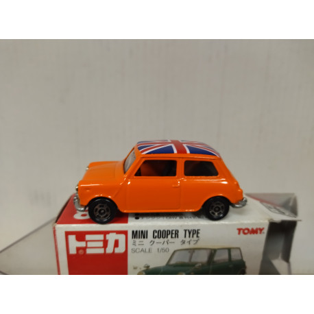 MINI COOPER S MK.III ORANGE UNION JACK 1:50/apx 1:64 TOMICA 88 BOX