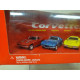 4-CAR BOX SET CHEVROLET CORVETTE 1963,1965,1970,1998 1:64 JOHNNY LIGHTNING