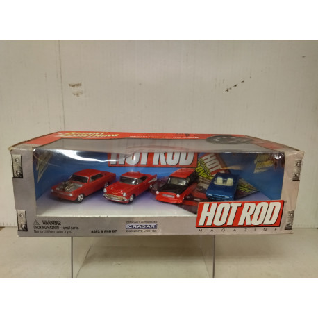 4-CAR BOX SET HOT RODS 1:64 JOHNNY LIGHTNING