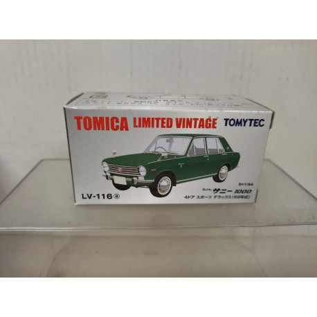 DATSUN SUNNY 1000 SPORTS DX 1:64 TOMICA LIMITED VINTAGE LV-116A