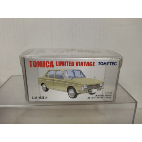 SUBARU 1000 SUPER DX 1:64 TOMICA LIMITED VINTAGE LV-63A