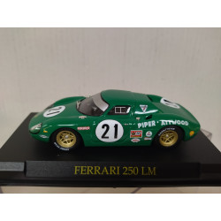 FERRARI 250 LM 1968 24 H LE MANS PIPER-ATTWOOD n21 1:43 SALVAT IXO HARD BOX