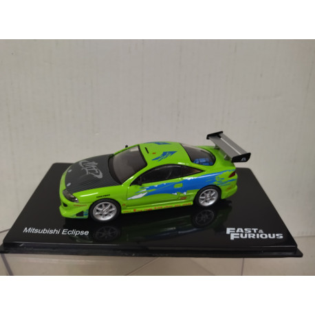 MITSUBISHI ECLIPSE GREEN FAST & FURIOUS 1:43 ALTAYA IXO