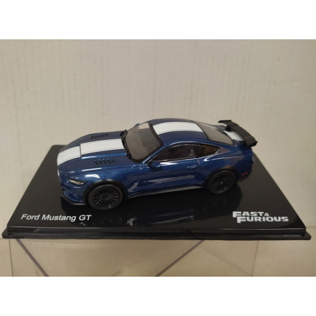 FORD MUSTANG GT BLUE/WHITE FAST & FURIOUS 1:43 ALTAYA IXO